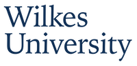 Wilkes University wordmark in blue